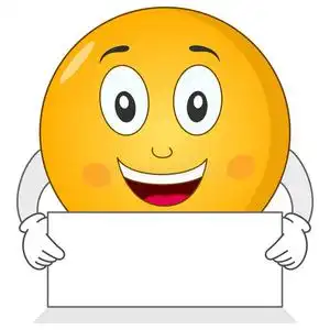 带空白符号的快乐笑脸表情照片