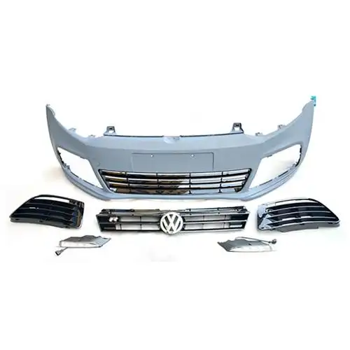 适用于11-17款大众polo改装升级r20前杠中网后杠侧裙尾翼排气管