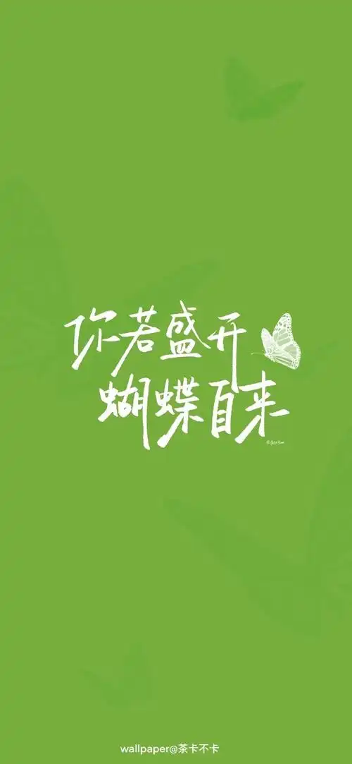 治愈的绿色壁纸