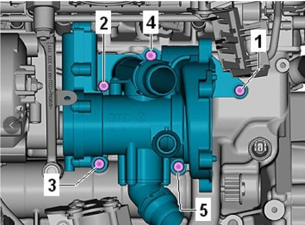 开思资深汽修专家提醒:奥迪ea888第三代发动机水泵安装注意事项