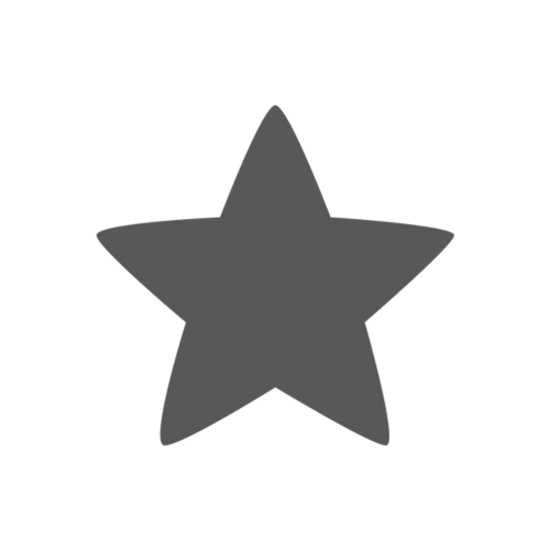 黑色五角星矢量图