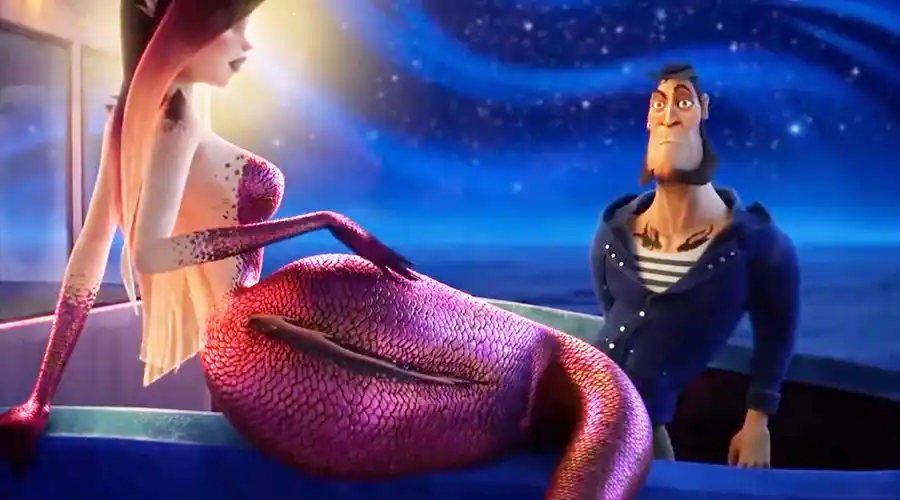 妖艳美人鱼天生会放电本来想迷惑人类却被人类抓来当充电宝