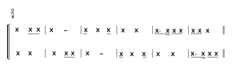 4.合唱训练.(3)集体视唱一次二声部旋律.
