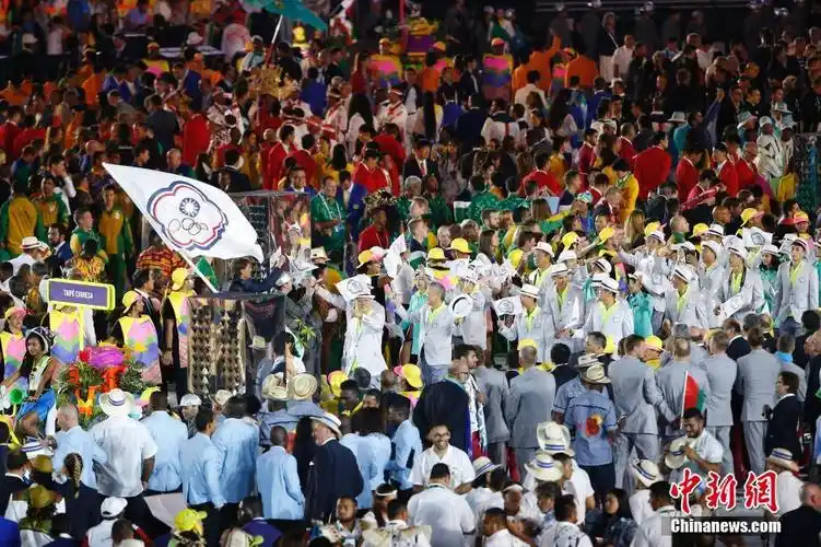 里约奥运会开幕式举行中华台北代表团入场