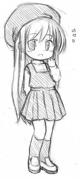 动漫简笔画卡通漫画手绘头像线稿700_700简笔画卡通人物q版人物简笔画