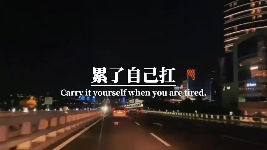 我习惯了没人疼,习惯了没人爱,没人关心的日子,累了自己扛,痛