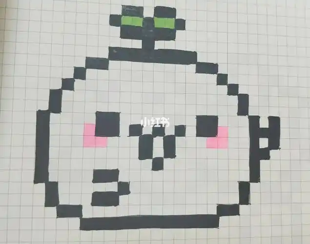 简笔画简笔画教程文化绘画简笔画网格本手绘简笔画像素格子地毯简笔画