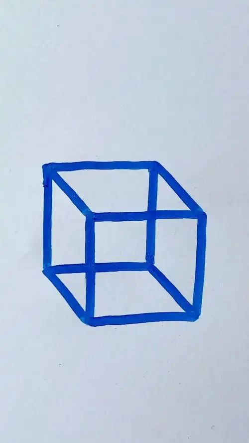 立体正方形这样画,一学就会