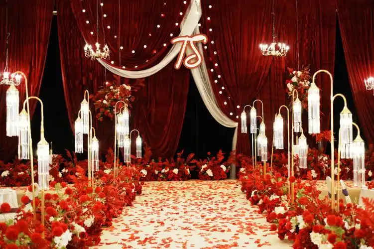 红色主题婚礼