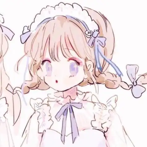 超可爱呆萌小女生卡通闺蜜头像 卡通头像图片大全 -【爱个性】