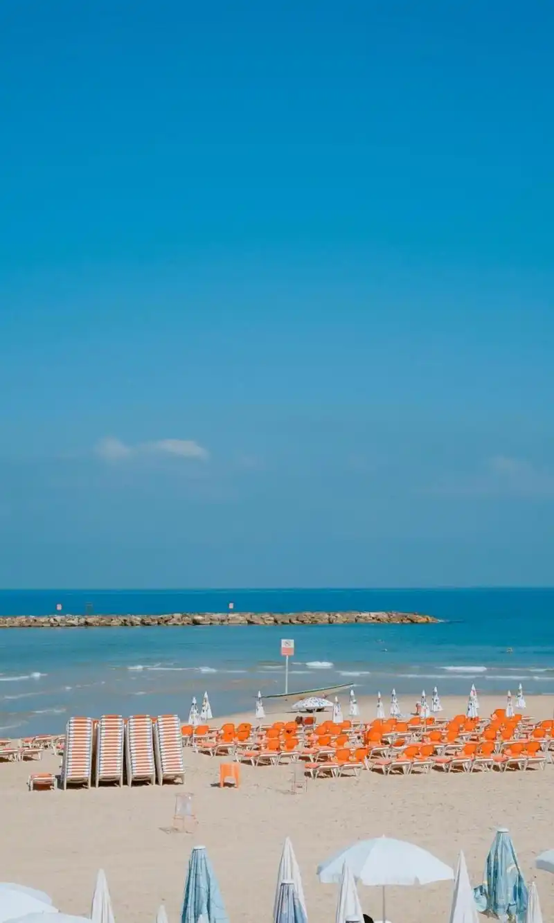 夏天海滩优美胜景,锁屏图片,高清手机壁纸,风景-回车桌面