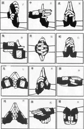 展开全部 这是最基本的12个结印  关于通灵之术 你只要学  亥,戌,酉
