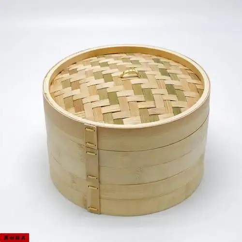 爵初(juechu)竹蒸笼小蒸笼竹制品家用竹编商用小笼屉蒸屉家庭装蒸格笼