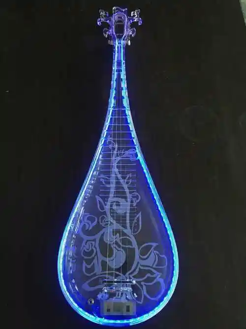 水晶透明电子电音乐器琵琶成人考教学