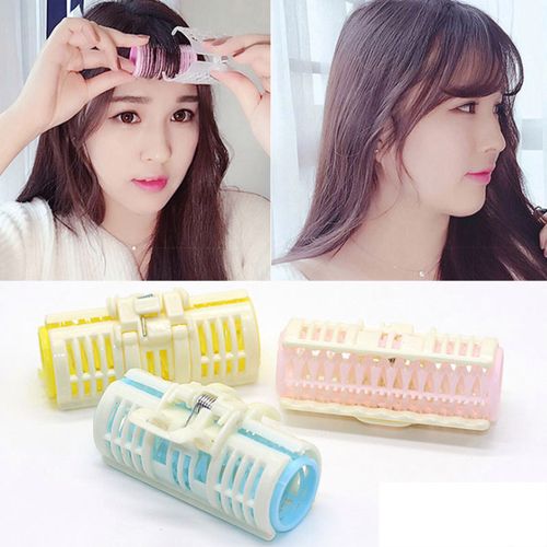 韩国空气刘海卷发筒内扣短发头发家用塑料发卷不伤发小筒卷发神器