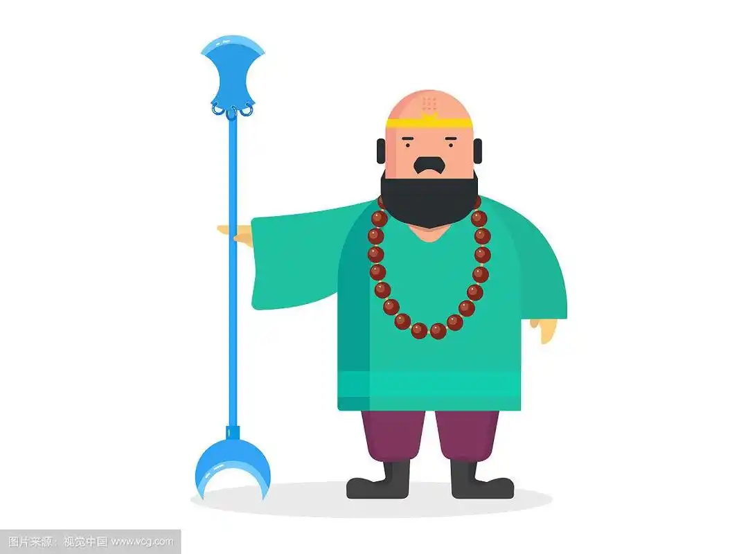 沙和尚矢量插画