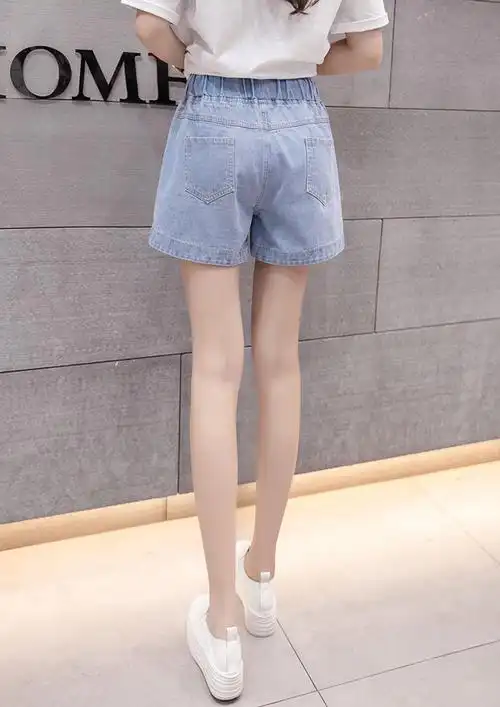 rz21年夏季新品夏装岁女孩初中学生少女大童小学生薄款宽松牛仔短裤