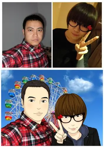 真人照片转q版 手绘头像 漫画设计 卡通形象 手绘画像 人物设计