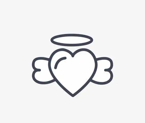 白色天使图标素材免费下载_觅元素