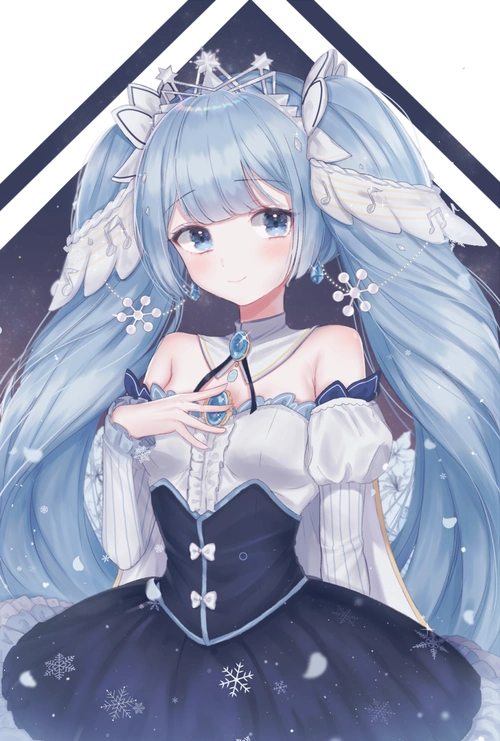 vocaloid 初音未来 雪未来2019 绘师:nacho[ナチョ](p id=19378157)