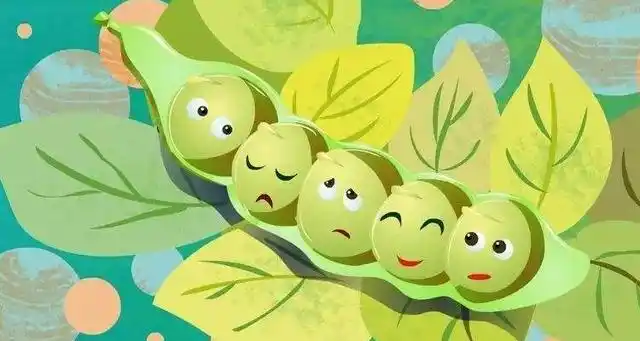 小姑娘对豌豆感谢的话