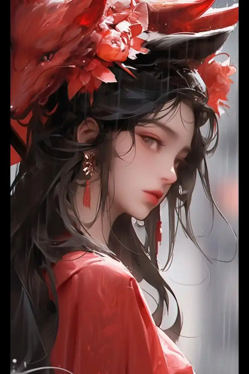 九尾狐女友#红衣古装 #二次元 #古风 #二次元原创 #优质 - 抖音