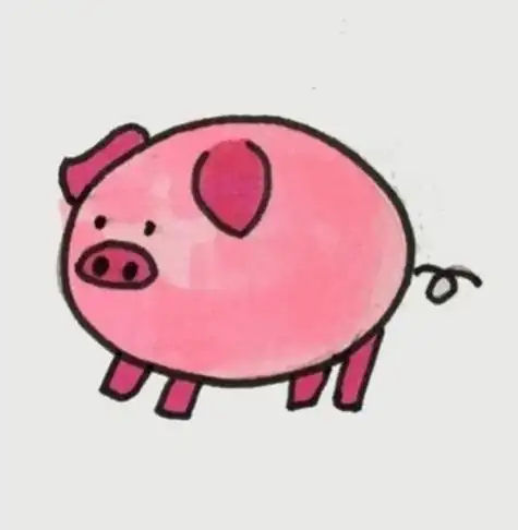 小猪简笔画怎么画小猪简笔画图片儿童步骤教程