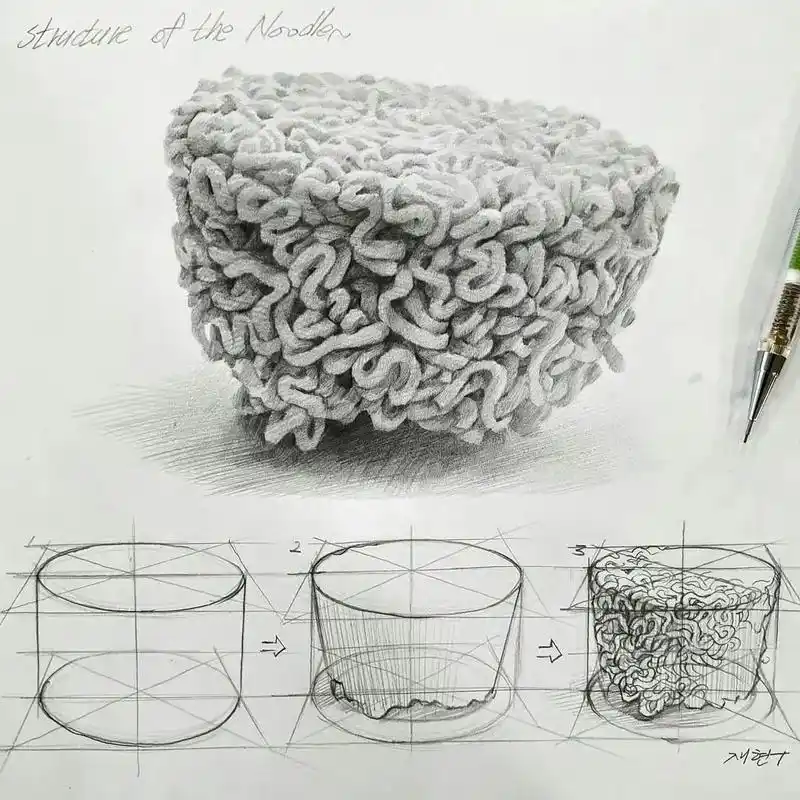 今日份收藏#超强的结构素描,工业设计师 . anjjaemi - 抖音