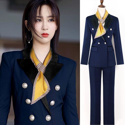 新款西装外套女高级设计感小众西服套装2022早春甜酷两件套职业装
