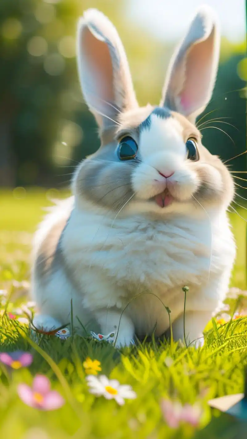 锁屏壁纸可爱,萌宠小兔陪你每一天92