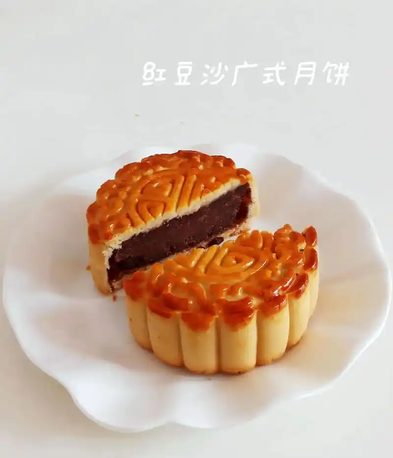 《红豆沙广式月饼》馅料纯手工制作无添加 重量:100g#原创 - 抖音
