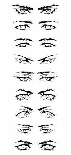 各种动漫眼睛画法