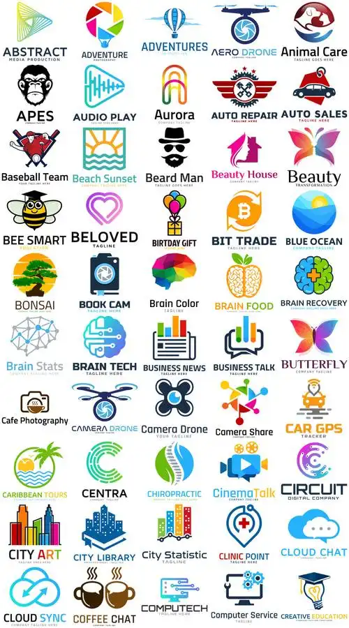 企业商业互联网餐厅公司logo标志徽标psd源文件模板logo设计素材