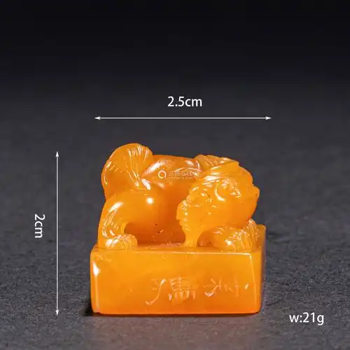 清代田黄石印章