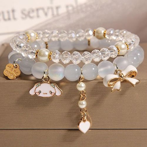 萨络途闺蜜手链女学生儿童手串小孩手环女士少女姐妹两人一对可爱小