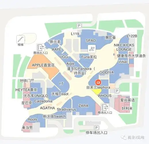 购物中心街区商业平面图汇总