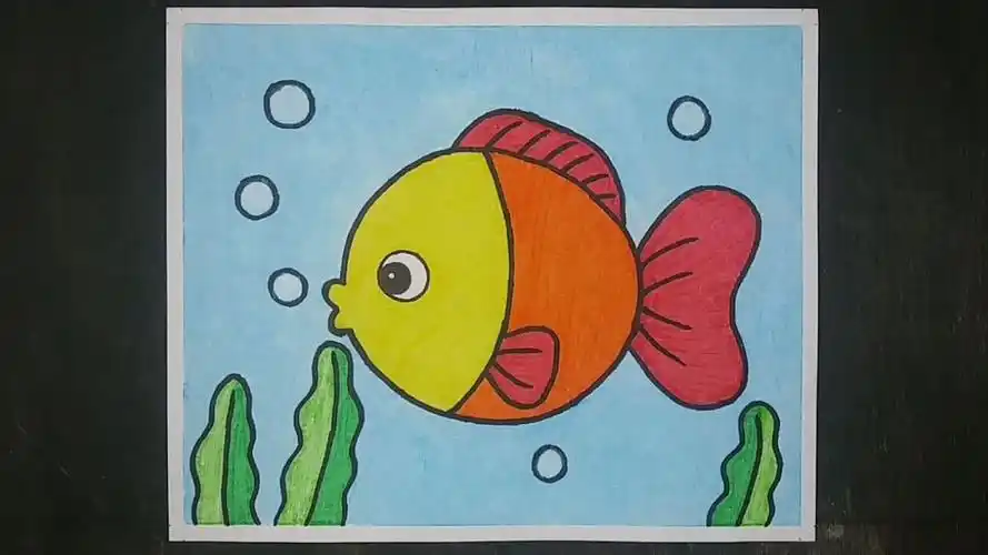 第10集 简笔画教学-学画小金鱼