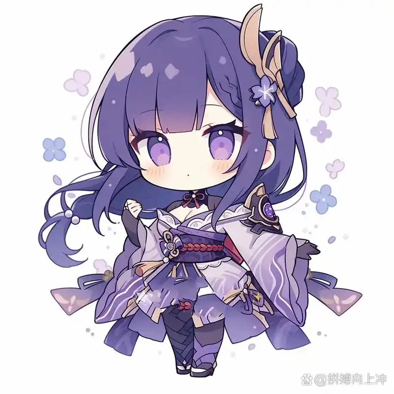 原神头像 | q版·雷电将军 我的雷电将军不可能这么可爱.