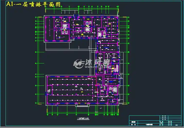 a1-一层喷淋平面图