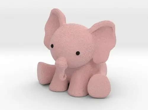 粉红色的小象,你这么萌家里人知道吗?图源:shapeways.com