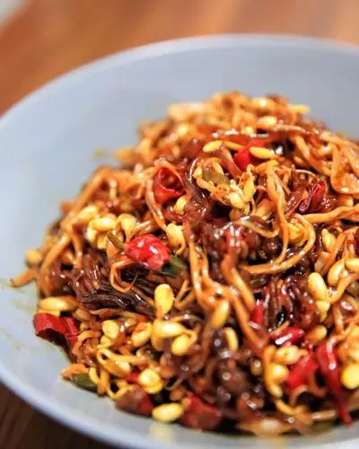 吴-小-碗做的豆芽炒粉丝