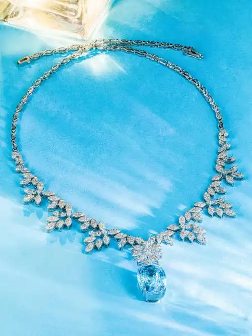 帕拉伊巴钻石项链