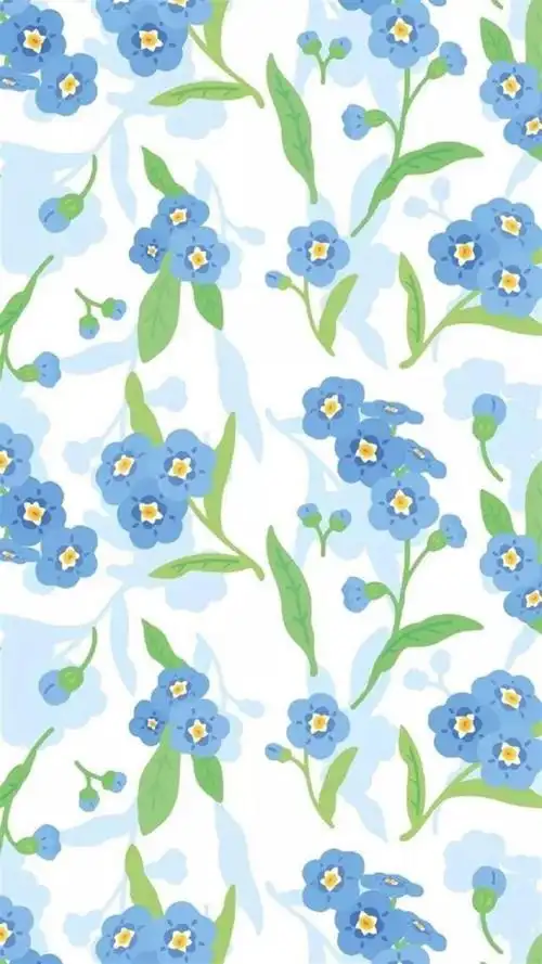 小清新碎花平铺