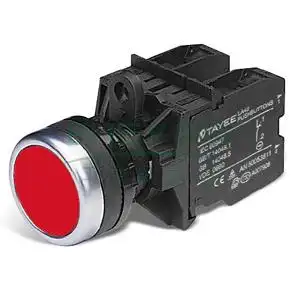 一般按钮开关,自复位,一常开,一常闭触点,红色,la42p-11/r