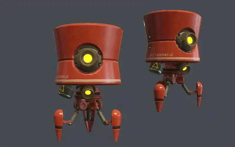 【maya建模】简单基础机器人模型制作,硬表面建模案例视频