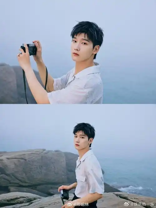 邢昭林26岁生日写真##邢昭林海边清爽少年