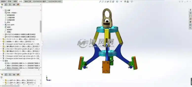 机械内撑夹爪吊具