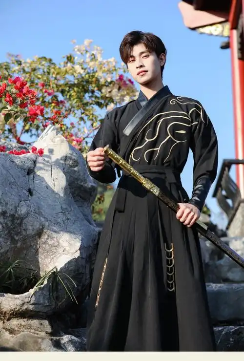 森马集团旗下棉致古装汉服男装夏季侠客书生剑客唐朝古风初中生毕业季