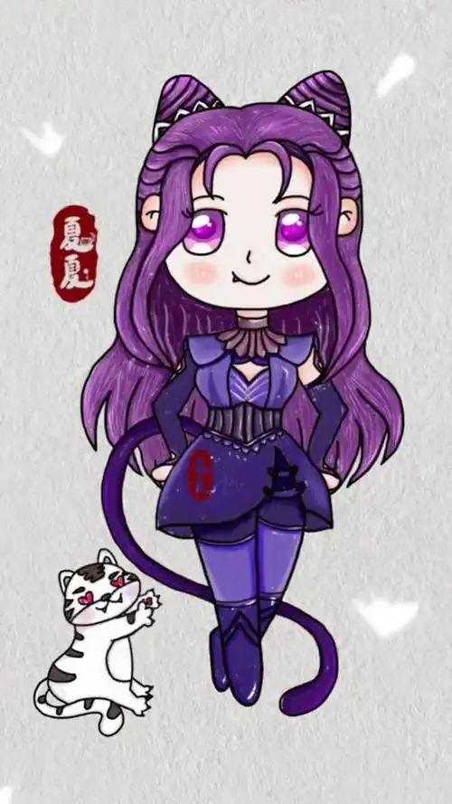 简笔画朱竹清斗罗大陆史莱克七怪之朱竹清