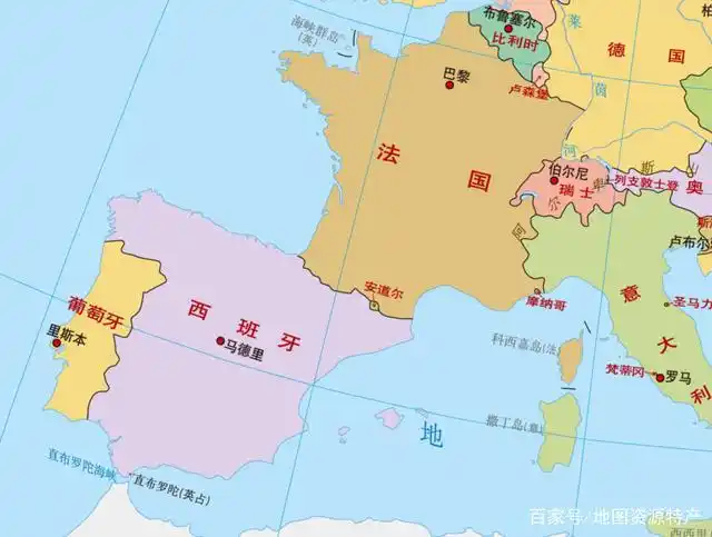 法国行政区划地图